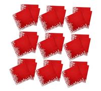 VILLFUL 20 Sheets Christmas Napkins Serving Let Snowflake Delicate Napkin Decor Decoration Serve Decorative Decorations Shape Guest Holiday Happy Bulk Theme Merry Mat Red Paper