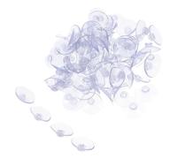 VILLFUL 200pcs Small Glass Suction Cups Sucker Pads with Enhanced Suction Technology for Windows Glass Tabletops Home Organization and Collision Protection