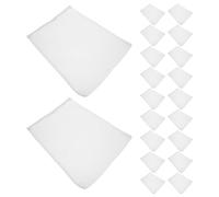VILLFUL 20pcs Aquarium Filter Media Mesh Bags Fine Mesh Filter Bag Small White Fish Tank Hydroponic Biofilter Materials Pouches