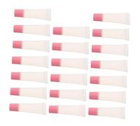 VILLFUL 20pcs Clear Lip Gloss Tubes with Pink Caps Refillable Transparent Lip Balm Containers for DIY Makeup Easy-Fill Mini Cosmetic Bottles for Travel