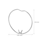 VILLFUL 20pcs Downlight Retaining Spring Clips for Mr11 Mr16 Spotlight Bulbs, Silver Heart-Shaped Halogen Bulb Clips with Springs for Recessed Ceiling Light Fixing