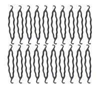 VILLFUL 20pcs Hair Bun Maker Plastic Curler Double Hook Hair Styling Tools for Secure Hold Messy Buns Elegant Updos