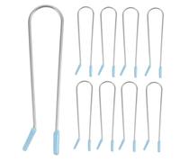 VILLFUL 20Pcs Hair Perm Rod Clips Electric Heated Rollers Sky Blue Hair Styling Tools for Home Salon DIY Curling and Wave Fixing