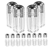 VILLFUL 20pcs Mini Pill Bottles with Secure Caps Transparent Plastic Travel Vials for Medicine and Candy Storage Compact and Leak-Resistant Containers for Easy Medication Access The Go