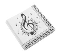 VILLFUL 20pcs Musical Note Tissue Dinner Napkins Music Notes Party Disposable Napkins Music Shaped Themed Party Guest Paper