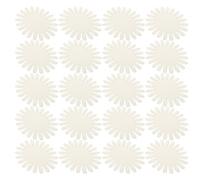 VILLFUL 20pcs Oval Plastic Nail Polish Sample Wheel with Tips Each White False Nail Color Display Board for Manicure Salon DIY Teaching and Beauty Exhibitions