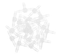 VILLFUL 20Pcs Plastic Reducing Tee Connector 3.2Mm Od Barbed Hose Reducer Fitting T-Shaped Coupling Adapter for Garden Water, Fuel, and Air Tube Connections