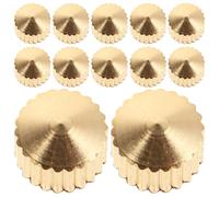 VILLFUL 20pcs Quartz Clock Accessory Fixing Nuts in Golden Metal for Wall Clock Movement Components Easy Replacement and Versatile Application and Professional Repairers