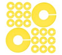 VILLFUL 20PCS Round Plastic Closet Dividers for Wardrobe Rods Clothes Separators for Clothing Racks Space Saving Organizers for Retail Stores and Home Closets