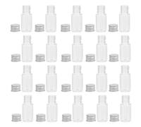 VILLFUL 20pcs Small Bottles for Cosmetics and Essential Oils Leakproof Plastic Vial Containers Airtight Lids Portable Dispensing Bottles for Travel and Sample Storage