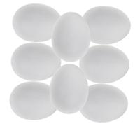 VILLFUL 20pcs Solid Plastic Pigeon Eggs Simulation Pigeon Egg Props for Racing 3.8 * 2.8cm for Incubation and Bird Supplies