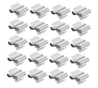 VILLFUL 20pcs Stainless Steel Solar Panel Wire Rope Clips for Cable Management Heavy Duty Clamps for Trailer Frame Boat and Photovoltaic Module Wiring Fixing