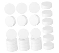 VILLFUL 24 Pcs High Density Foam Cylinders and Round Discs for Crafts Lightweight DIY Cake Decorating Models and Projects Foam Circles for Creative Art and Floral Designs