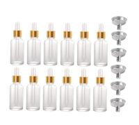 VILLFUL 24pcs Essential Oil Mixing Bottle Dropper Bottles Empty Refillable Funnels for Perfume Dispenser Essential Oil for Home Use