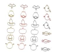 VILLFUL 24pcs Halloween Pendant Charms Diy Jewelry Making Supplies for Necklaces Bracelets Keychains and Crafts Unique Epoxy Molds Light