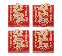 VILLFUL 24pcs Horse Year Hong Bao Chinese Red Envelopes with Unique Design for Lunar Year Spring Festival Wedding Birthday Party Convenient for Wallets Multipurpose Festive Money Packets