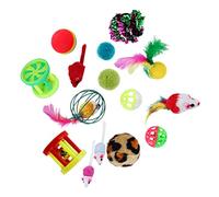 VILLFUL 24pcs Interactive Cat Toys Scratching Playthings for Indoor Cats Engaging Kitten Accessories for Active Play Exercise