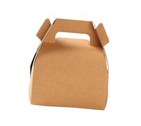 VILLFUL 24pcs Kraft Paper Cake Boxes Portable Party Favor Candy Containers for Wedding Birthday Shower DIY Packaging Small Biscuit Cupcake Treat Holders