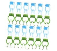 VILLFUL 24pcs Nose Pincher Clips for Lung Breathing Training Nasal Stopper in Blue and Green Compact and Portable Nose Clips for Travel Home and Emergency Use