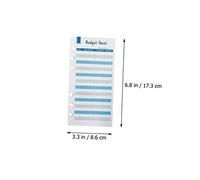 VILLFUL 24PCS Portable Budget Planner Cards Refillable Cash Envelope Inserts Blue Red Binder Compatible Business Expense Tracking Sheets for Financial Management