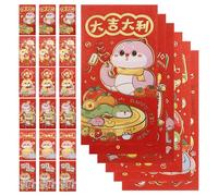 VILLFUL 24pcs Snake Year Red Envelopes Lucky Money Packets Traditional Chinese Lunar Year Decorative Hong Bao for Spring Festival and Celebrations