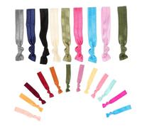 VILLFUL 25pcs Colorful Elastic Hair Bands No Crease Mini Hair Ties for Lightweight Ponytail Holders Soft Accessories for Daily Use and Parties