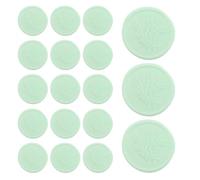 VILLFUL 25pcs Craft Sealing Stickers Stationery Envelope Seals Thank You Envelope Seals Elegant Wax Stamp Sticker Letter 3D Wax Light Green
