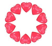 VILLFUL 25pcs Red Heart Shaped Plastic Candy Holder Fillable Storage Boxes for Valentine S Day Party Prizes DIY Craft Containers with Smooth Surface for Easy Cleaning