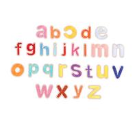 VILLFUL 26pcs Embroidered Alphabet Letter Patches Sew-on Applique Stickers for DIY Clothing Hats Bags Decoration, Colorful Embroidery Stitch Letters Set for Crafts and Repairs