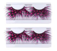 VILLFUL 2Pairs False Eyelash Costume Ladies Styles Eyelash White for Halloween Party