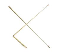 VILLFUL 2pcs Alloy Stainless Steel Dowsing Rods Professional Metal Detecting Tools for Water Detection Treasure Hunting Outdoor Exploration Compact Beginner Friendly Design