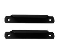 VILLFUL 2pcs Aluminum Alloy Sliding Window and Cabinet Pull Handles, Replacement Push-Pull Door Knobs for Glass Doors and Drawers, Gentlemen Black