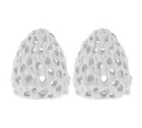 VILLFUL 2pcs Aquarium Shrimp Breeding Cave Hideout with Coral Simulation Hollow Dome Rock Shelter for Fish Tank Design Encourages Exploration and Enhances Pet Activity