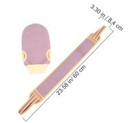 VILLFUL 2pcs Bath Glove and Back Scrubber Set for Household Use Mild Textured Exfoliating Washcloths for Deep Cleansing and Suitable for All Heights and Skin Types