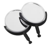 VILLFUL 2pcs Biological Microscope Reflector Replacement Optical Eyepiece Lens with Plastic Bracket High Reflectivity for Classroom Experiments and School Lab Use Easy Install and Portable