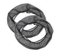 VILLFUL 2PCS Bird Cage Cover Mesh Seed Catcher Dust Guard Protector with Elastic Edge Breathable Tear-resistant Net for Parrot and Canary Cages Washable and Reusable Black Xxl