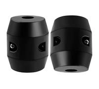 VILLFUL 2pcs Black Plastic Faucet Gravity Balls with Screws Kitchen Pull Down Hose Weights for Sink Tap Sturdy Replacement Accessories