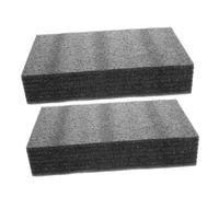 VILLFUL 2pcs Black Polyurethane Foam Sheets Cuttable Packing Inserts for Camera Cases and Crafts Lightweight Cushioned Padding Blocks for Toolbox Storage and Impact Protection
