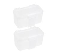 VILLFUL 2pcs Breathable Storage Box Practical Blood Worm Breeding Box Reptile Gecko Enclosure Snail Pet Critter Box