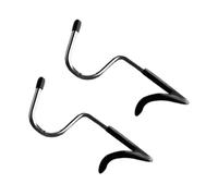 VILLFUL 2pcs Camping Pole Light Hooks Steel Rubber for Hiking Bags | Anti Skid Portable Hangers, Easy Removal for Clothes and Lanterns, Outdoor Tent Party Use