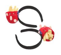 VILLFUL 2pcs Cartoon French Fries Headband for Women Cute and Playful Hairband with Comfortable Unique Party Accessory for Festivals and Events Eye-catching Costume Hair Decoration