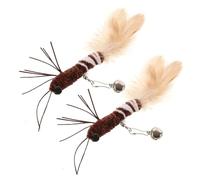 VILLFUL 2pcs Cat Refills Interactive Cat Plaything for Indoor Fun Engaging Teaser Attachment Promotes Exercise and Reduces Biting Behavior Dragonfly Design