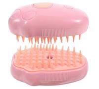 VILLFUL 2pcs Cat Steam Brush for Bathing and Grooming Durable Pet Bath Brush for Dogs and Cats Removes Tangled Hair Massages and Cleans Vibrant Pink Design Travel Tool for Pet Owners