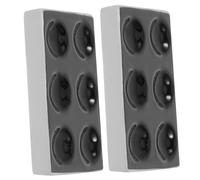 VILLFUL 2pcs Ceramic Spot Plates for Laboratory Porcelain Reaction Plates for Chemical Testing and Experiments
