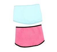 VILLFUL 2Pcs Cooling Bandana for Dogs Breathable Pet Neck Scarf Advanced Cold Technology Summer Dog Supplies Pink Green for Instant Cooling