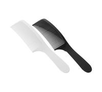 VILLFUL 2Pcs Curved Barber Comb Set for Men Professional Flat Cutting and Styling Hairdressing Tool Fine Detangling Grooming Combs for Fade and Flat Top Hairstyles