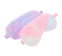 VILLFUL 2pcs Cute Plush Bunny Sleep Mask for Women Lightweight and Effective Light Blocking Eye Cover for Home and Midday Naps Comfortable Cartoon Style