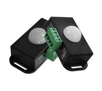 VILLFUL 2pcs Dc Infrared Pir Motion Sensor Switch for Low Voltage LED Light Strips Cabinet Staircase Pantry Lighting Indoor Outdoor Use