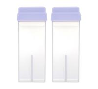 VILLFUL 2Pcs Dehairing Wax Bottles with Lid Portable Wax Storage Containers for Travel and Salon Use for Women'S Hair Removal at Home Random Color Random Color