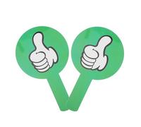 VILLFUL 2pcs Double-sided Voting Paddles for Classroom Use Plastic True False Boards with Red and Lightweight Handheld Judging Signs for Teachers and Students